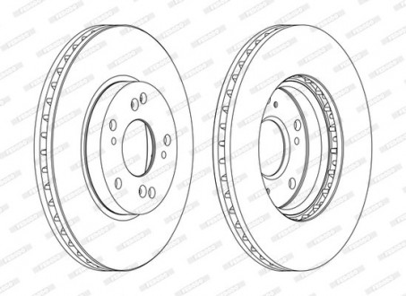 Тормозной диск FERODO DDF1557C (фото 1)