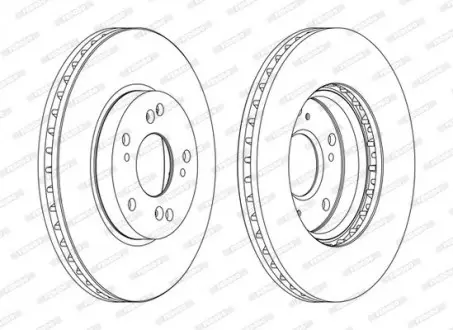 Тормозной диск FERODO DDF1557C