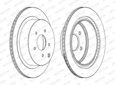 Тормозной диск FERODO DDF1506C