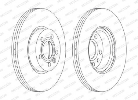 Диск тормозной FERODO DDF1160C (фото 1)