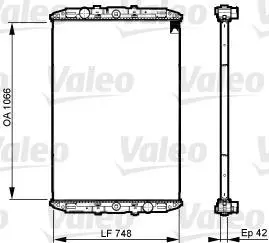 Радиатор охлаждения двигателя Valeo 733509