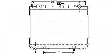 Радиатор AVA AVA COOLING DN2241 (фото 1)