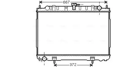 Радиатор AVA AVA COOLING DN2241 (фото 1)