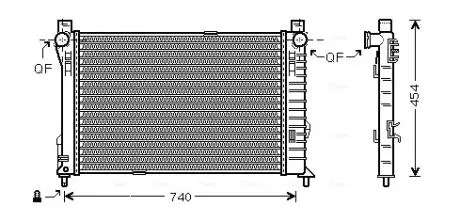 Радiатор AVA AVA COOLING MS 2338