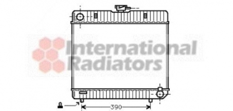 Радиатор охлаждения двигателя MB W123 / W126 MT 76-84 Van Wezel 30002042 (фото 1)