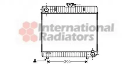 Радіатор охолодження двигуна MB W123 / W126 MT 76-84 Van Wezel 30002042