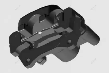 Суппорт тормозной передний R Chery Cross Eastar Aftermarket B14-3502060