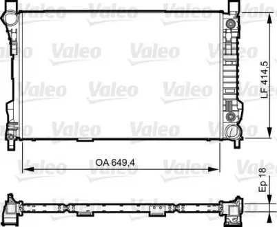 Радиатор системы охлаждения Valeo 735144 (фото 1)