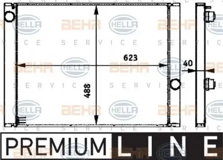 Радиатор охлаждения HELLA 8MK 376 719-151