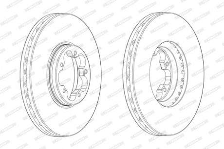 Диск тормозной FERODO DDF2470-1