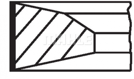 Кольца поршневые Mahle MAHLE KNECHT 62920V1 (фото 1)