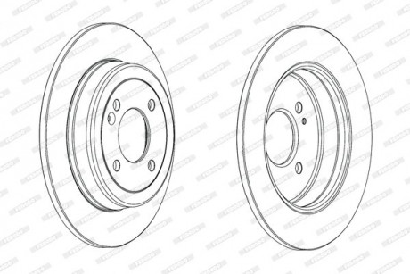 Тормозной диск FERODO DDF2090C
