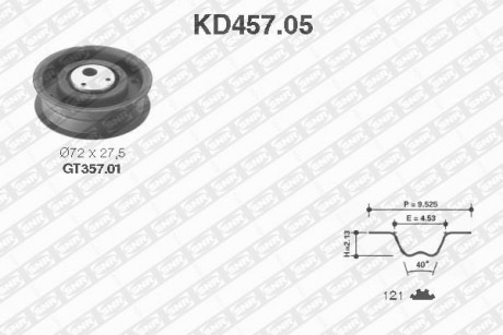 Комплект ремня ГРМ SNR NTN KD457.05