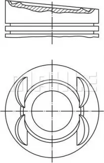Поршень Mahle MAHLE KNECHT 0121202