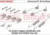 Монтажный к-кт тормозных колодок QUICK BRAKE 105-0884
