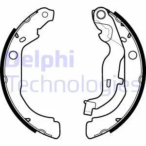 Тормозные колодки. барабанные Delphi LS2127