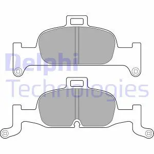 Тормозные колодки. дисковые Delphi LP3239