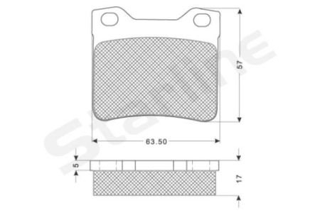 Гальмівні колодки дискові STARLINE BD S174