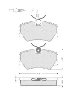 Тормозные колодки. к-кт. STARLINE BD S041 (фото 1)