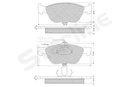 Тормозные колодки к-кт. STARLINE BD S162 (фото 1)