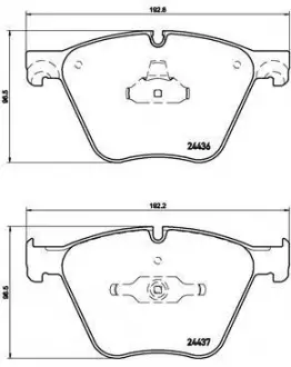 Тормозные колодки. к-кт. BREMBO P06 073