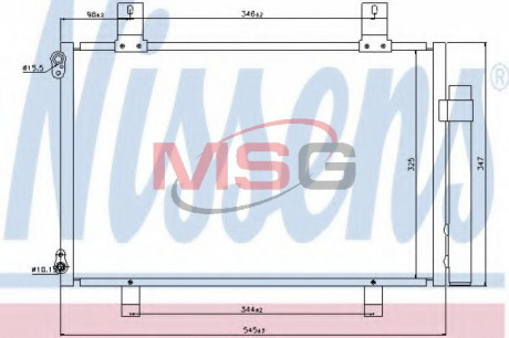 Конденсер кондиционера NISSENS 940057