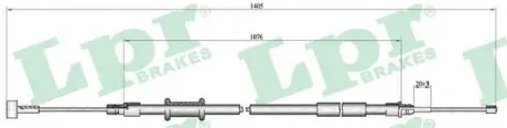 Тросик стояночного тормоза LPR C1008B