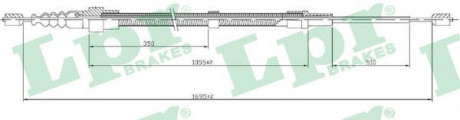 Тросик стояночного тормоза LPR C0952B