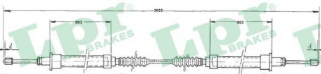 Тросик стояночного тормоза LPR C0523B