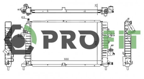 Радиатор охлаждения PROFIT 1740-0376