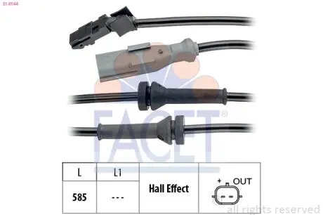Датчик швідкості (ABS) FACET 21.0144