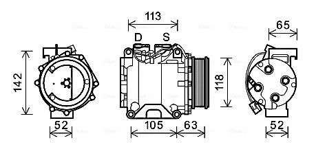 Компрессоры кондиционеров AVA AVA COOLING HDAK238