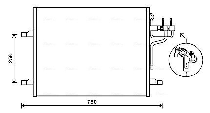 Радиатор кондиционера AVA AVA COOLING FDA 5483 (фото 1)