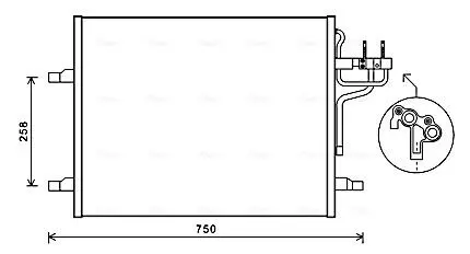 Радиатор кондиционера AVA AVA COOLING FDA 5483 (фото 1)