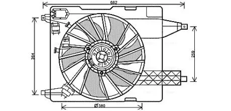 Вентилятор (комплект) AVA AVA COOLING RT 7539