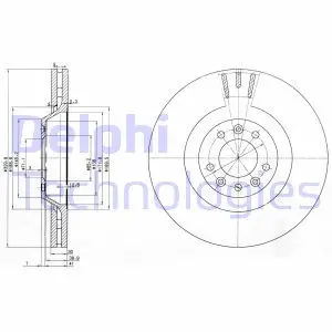 Тормозной диск Delphi BG9844
