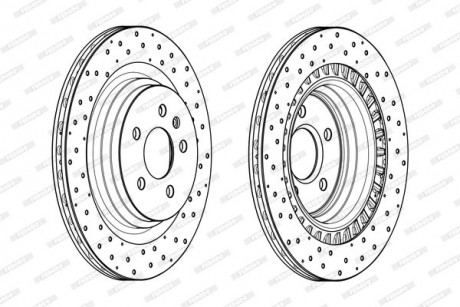 Диск тормозной FERODO DDF2205C (фото 1)