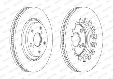 Диск тормозной FERODO DDF2268C