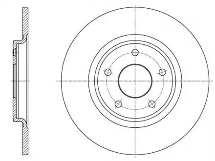 Фото 1 - диск тормозной REMSA 61559.00 Диск тормозной REMSA 61559.00 (фото 1)