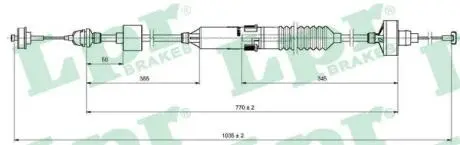 Тросик сцепления LPR C0260C