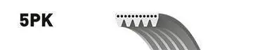 Ремень дорожный GATES Gates 5PK1280