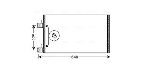 Радіатор кондиціонера MB Citan (13-)/Renault Kangoo II (08-) AVA AVA COOLING RTA 5444