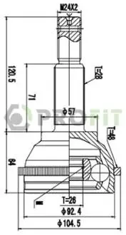 ШРУС PROFIT 2710-1565