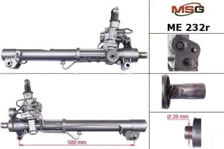 Рулевая рейка с ГУР восстановленная MERCEDES-BENZ C-CLASS (W204) 07-, C-CLASS T-Model (S204) 07- 4-ma MSG ME232R