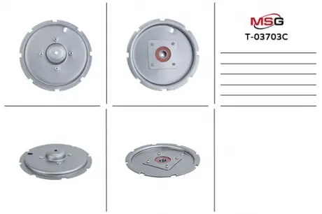 Опорна пластина електродвигуна насоса ГУР CITROEN BERLINGO 08-, C4 Grand Picasso (UA_) 06-, C4 Pica EMMETEC T-03703C