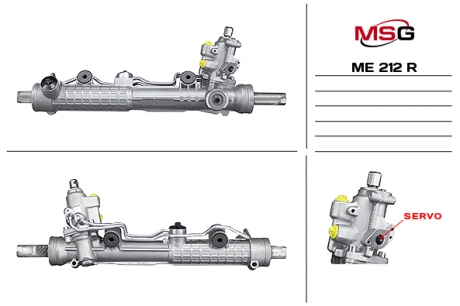 Рулевая рейка с ГУР восстановленная MERCEDES-BENZ S-CLASS (W220) 98-05, S-CLASS купе (C215) 99-06 MSG ME212R