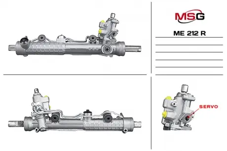 Рульова рейка з ГУР відновлена ​​MERCEDES-BENZ S-CLASS (W220) 98-05, S-CLASS купе (C215) 99-06 MSG ME212R