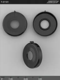 Верхний защитный колпачек BMW 3 (E30) 82-92,3 Touring (E30) 87-94,3 кабрио (E30) 85-93, Z1 88-91 EMMETEC F-01101 (фото 1)