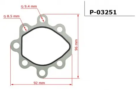 Прокладка насоса ГУР CHEVROLET CRUZE 09-, CRUZE Station Wagon 12-; OPEL ASTRA J 09-, INSIGNIA 08- EMMETEC P-03251