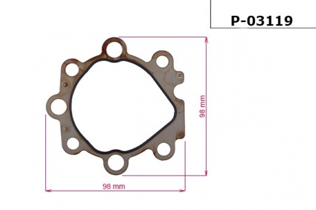 Прокладка насоса ГУР CHRYSLER NEON 94-99; DODGE NEON II 99-; LEXUS RX 00-03; NISSAN KUBISTAR 03- EMMETEC P-03119
